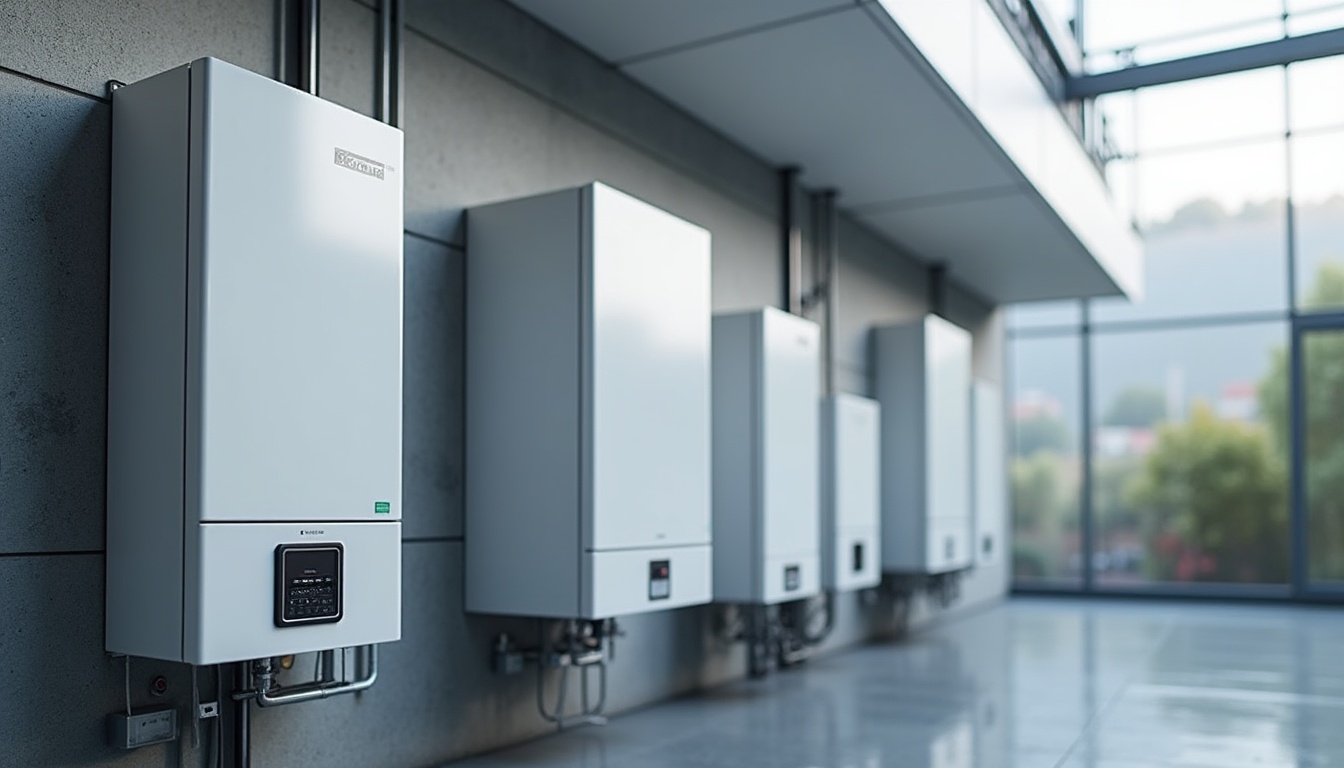 Ilustrație cu o centrală termică modernă de 30 kW instalată într-o casă, simbolizând confortul și eficiența